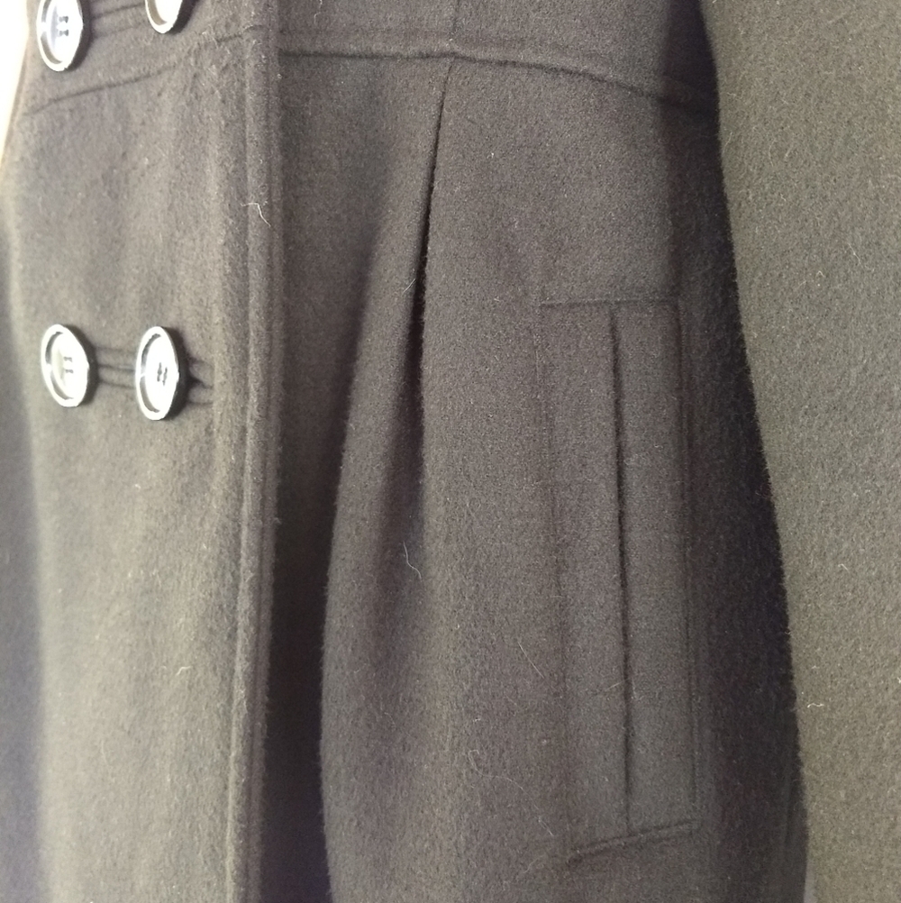 George▪️Black Hooded Dress Coat - Picture 4 of 7